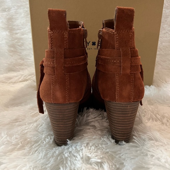 Lucky Brand Livey Peep Toe Booties - Picture 3 of 9